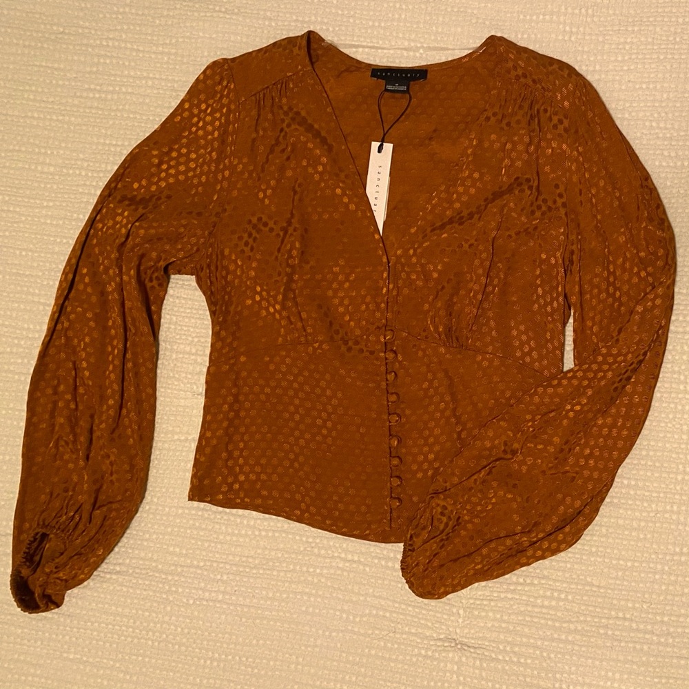 Burnt Orange Blouse